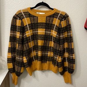 Zara plaid sweater